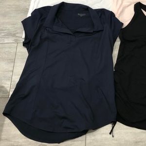 Athleta women’s XL tall navy blue polo